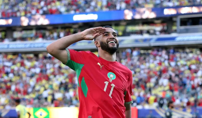 صيباري يبرز اسم ناديه آيندهوفن ضد البرازيل
