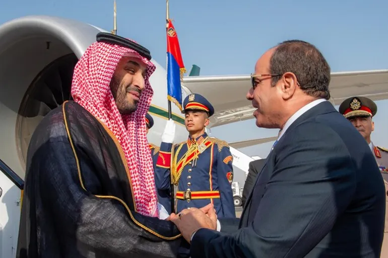 الرئيس السيسى وولى العهد السعودى يطالبان بوقف إطلاق النار بقطاع غزة ولبنان